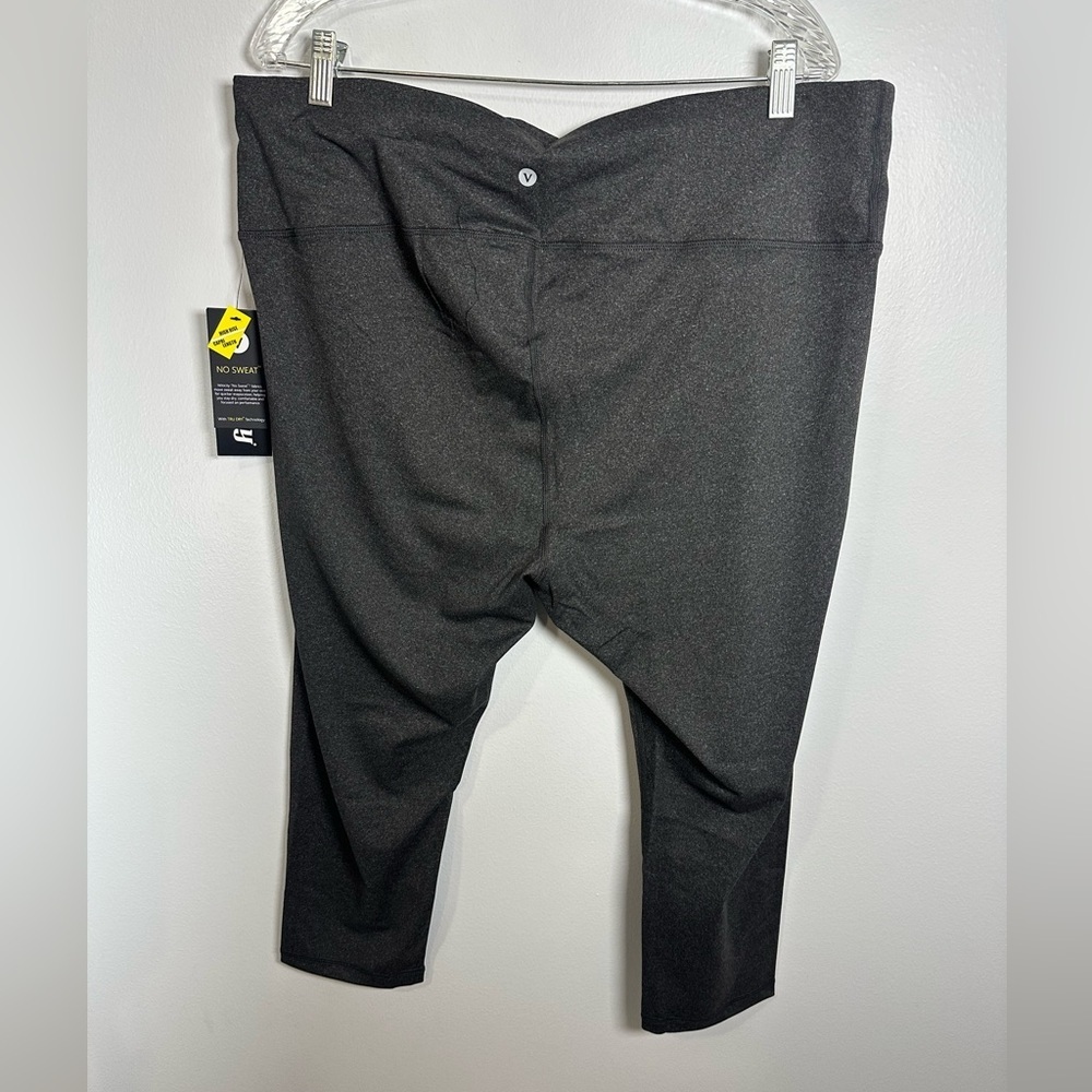 Velocity Charcoal Womens Leggings - Picture 3 of 7